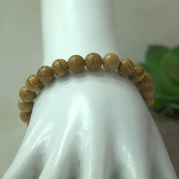 Camel Jasper 8mm Natural Stone Bracelet