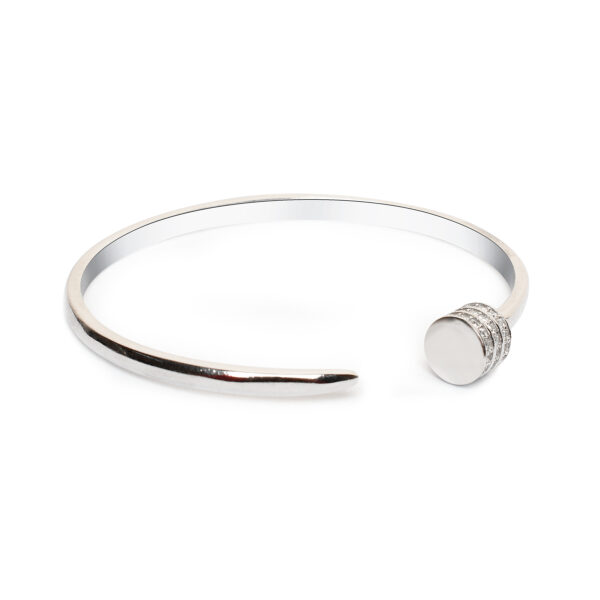 Cartier Nail Bracelet Silver 92.5 - Timeless and Elegant Jewelry Design - Image 3