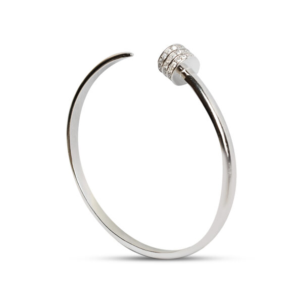 Cartier Nail Bracelet Silver 92.5 - Timeless and Elegant Jewelry Design - Image 2