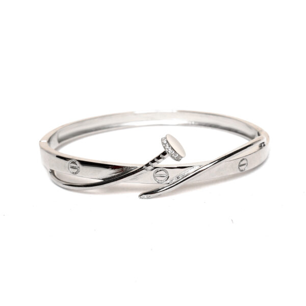 Cartier Nail Bracelet in 92.5 Silver - Elegant and Understated Luxury Jewelry