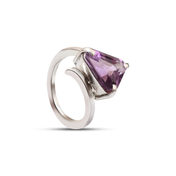 Luxury Amethyst Ring Silver 92.5 - Sterling Silver Ring