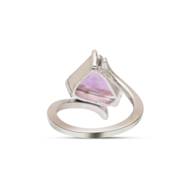 Luxury Amethyst Ring Silver 92.5 - Sterling Silver Ring - Image 3